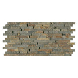 MSI Rustique Interlocking 8 in. x 18 in. x 10mm Textured Slate Mesh-Mounted Mosaic Wall Tile (10 sq. ft. / Case)