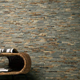 MSI Rustique Interlocking 8 in. x 18 in. x 10mm Textured Slate Mesh-Mounted Mosaic Wall Tile (10 sq. ft. / Case)
