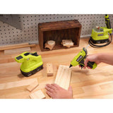 RYOBI ONE+ 18V Cordless Compact Glue Gun Kit with 1.5 Ah Battery, Charger, and Mini Size Glue Sticks (24-Piece)