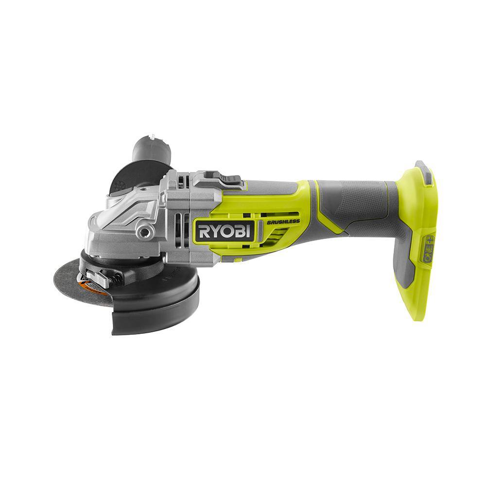 Ryobi ONE+ 18V Cordless Brushless 4-1/2 in. Cut-Off Tool/Angle Grinder (Tool Only) P423