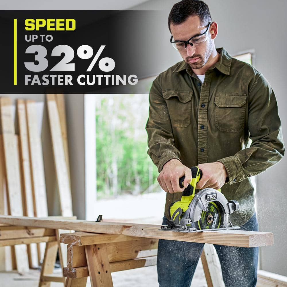 RYOBI ONE+ HP 18V Brushless Cordless Compact 6-1/2 in. Circular Saw (Tool Only)