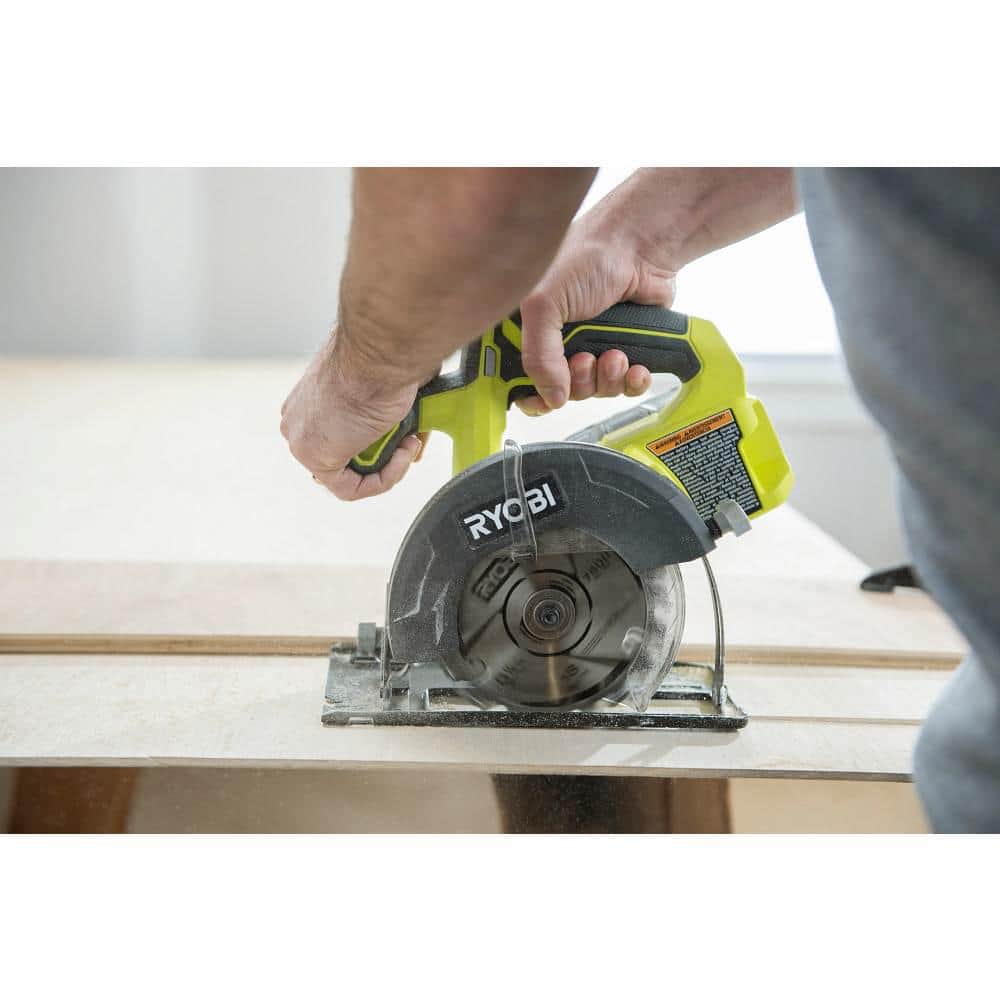 RYOBI ONE+ 18V Lithium-Ion Kit with 2.0 Ah and 4.0 Ah Batteries, Charger, and Free ONE+ 18V Cordless 5-1/2 in. Circular Saw