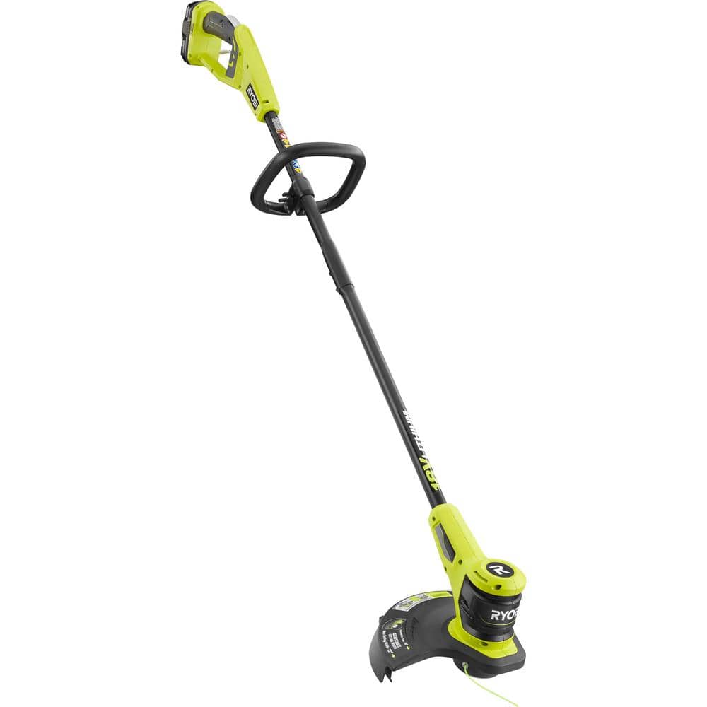 RYOBI ONE+ 18V Lithium-Ion Cordless 12 in. String Trimmer with 2.0 Ah Battery and Charger (P20100)