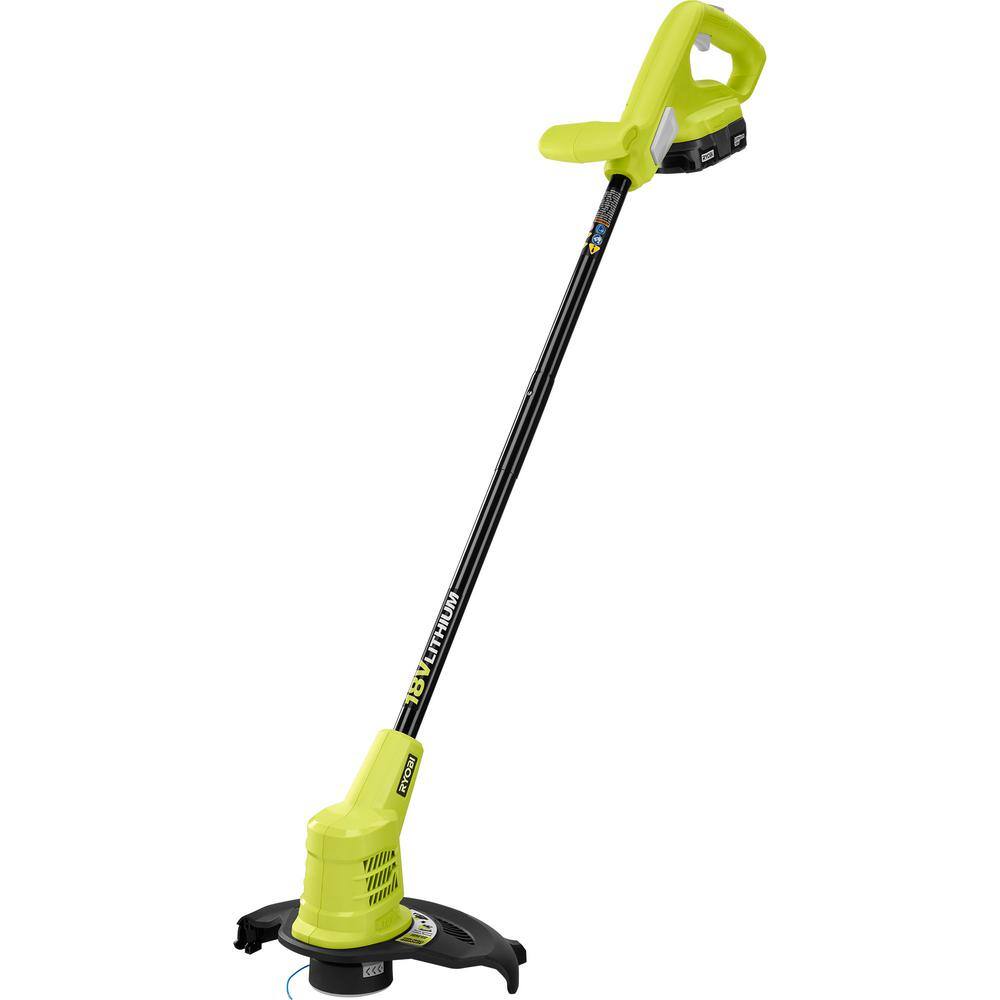 RYOBI ONE+ 18V 10 in. Cordless String Trimmer with 1.5 Ah Battery and Charger Included