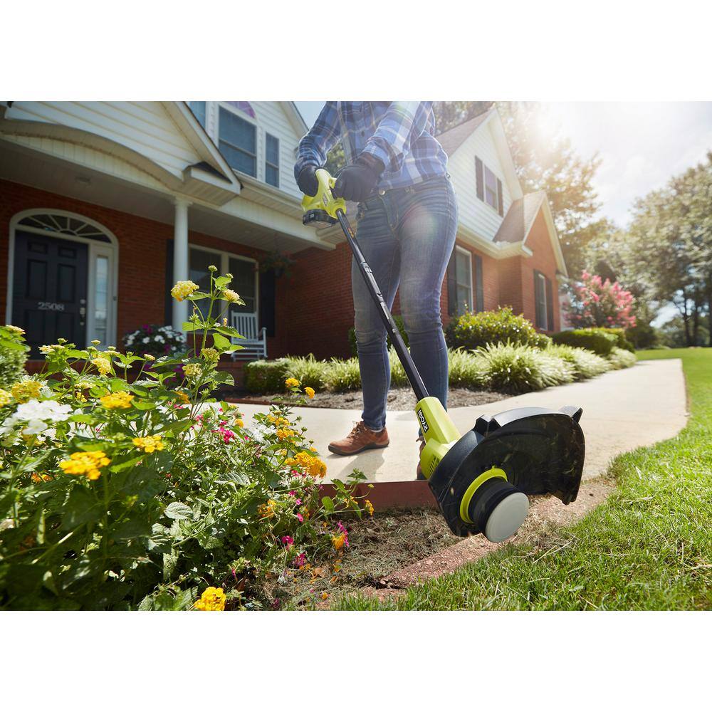 RYOBI ONE+ 18V 10 in. Cordless String Trimmer with 1.5 Ah Battery and Charger Included