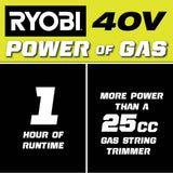 RYOBI 40V Expand-It Attachment Capable Cordless String Trimmer (Tool Only)