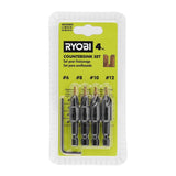 RYOBI SpeedLoad+ 5-Piece Power Groove Countersink Drill Bit Set (AR2008G)