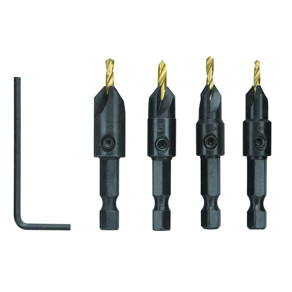 RYOBI SpeedLoad+ 5-Piece Power Groove Countersink Drill Bit Set (AR2008G)