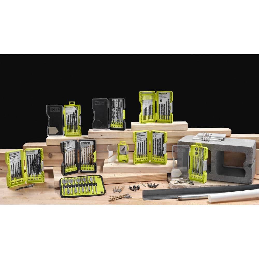 RYOBI SpeedLoad+ 5-Piece Power Groove Countersink Drill Bit Set (AR2008G)