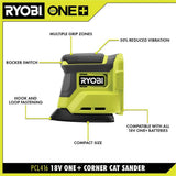 RYOBI ONE+ 18V Lithium-Ion Kit with 2.0 Ah and 4.0 Ah Batteries, Charger, and Free ONE+ 18V Cordless Corner Cat Finish Sander