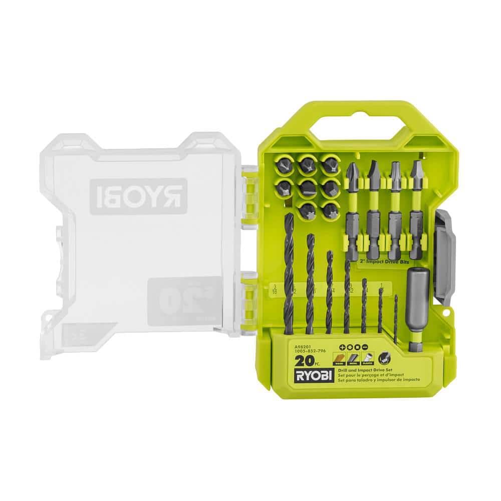 RYOBI Drill and Impact Drive Kit (20-Piece)