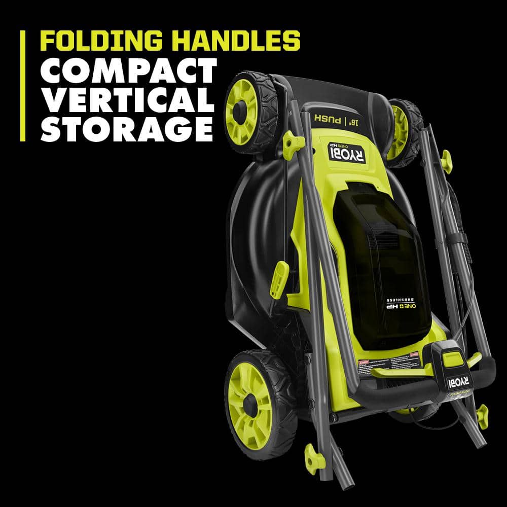 RYOBI ONE+ HP 18V Brushless 16 in. Cordless Battery Walk Behind Push Lawn Mower (Tool Only)
