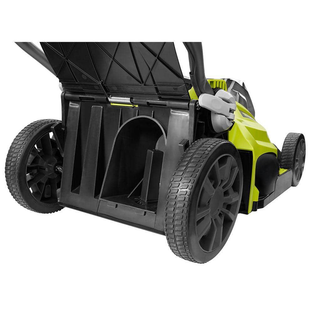 RYOBI ONE+ 18V 16 in. Cordless Walk-Behind Push Lawn Mower with (2) 4.0Ah Batteries and Charger