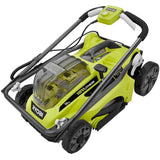 RYOBI ONE+ 18V 16 in. Cordless Walk-Behind Push Lawn Mower with (2) 4.0Ah Batteries and Charger