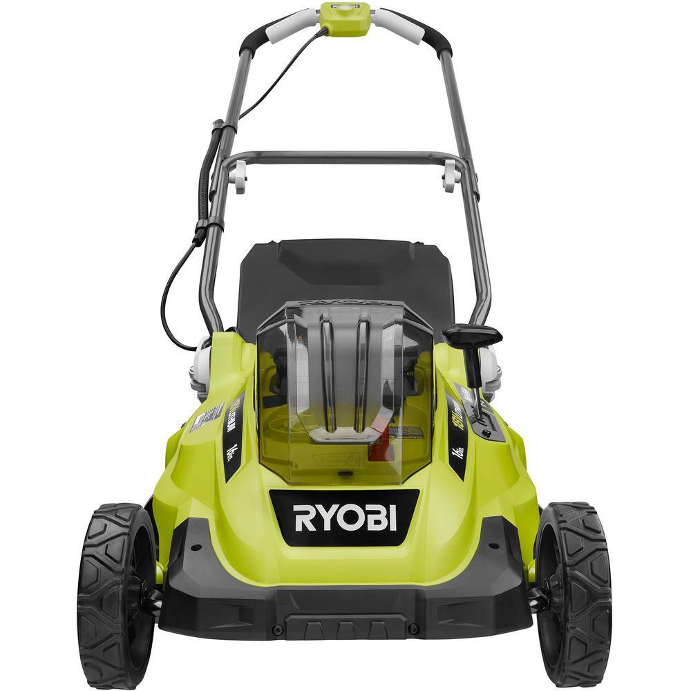 RYOBI ONE+ 18V 16 in. Cordless Walk-Behind Push Lawn Mower with (2) 4.0Ah Batteries and Charger