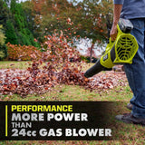 RYOBI ONE+ HP 18V Brushless 16 in. Cordless Battery Push Lawn Mower, String Trimmer & Blower w/(3) Batteries & (2) Chargers