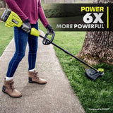 RYOBI ONE+ HP 18V Brushless 16 in. Cordless Battery Push Lawn Mower, String Trimmer & Blower w/(3) Batteries & (2) Chargers