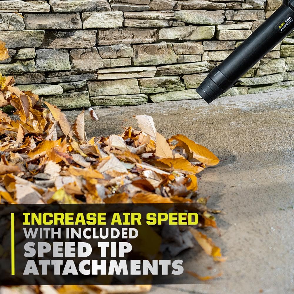 RYOBI 40V HP Brushless 20 in. Cordless Battery Walk Behind Push Mower, String Trimmer, & Blower - Batteries and Chargers