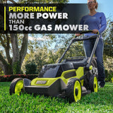 RYOBI 40V HP Brushless 20 in. Whisper Series Cordless Walk-Behind Multi-Blade Push Mower w/ (2) 6.0 Ah Batteries & Charger