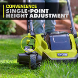 RYOBI 40V HP Brushless 20 in. Whisper Series Cordless Walk-Behind Multi-Blade Push Mower w/ (2) 6.0 Ah Batteries & Charger