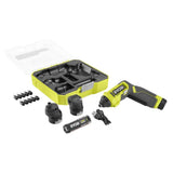 RYOBI USB Lithium Multi-Head Screwdriver with 2.0 Ah Battery and Charging Cable with USB Lithium 3.0 Ah Battery (2-Pack)