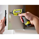RYOBI USB Lithium Multi-Head Screwdriver with 2.0 Ah Battery and Charging Cable with USB Lithium 3.0 Ah Battery (2-Pack)