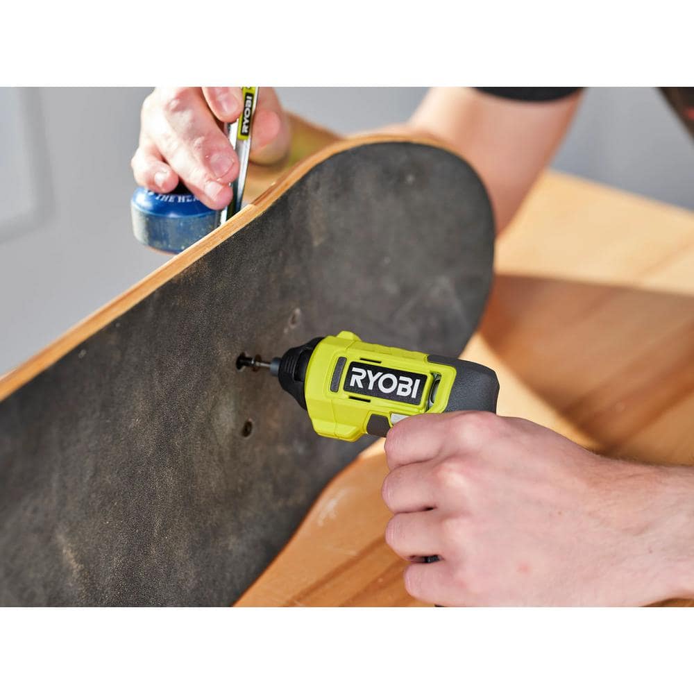 RYOBI USB Lithium Multi-Head Screwdriver with 2.0 Ah Battery and Charging Cable with USB Lithium 3.0 Ah Battery (2-Pack)