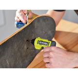 RYOBI USB Lithium Multi-Head Screwdriver with 2.0 Ah Battery and Charging Cable with USB Lithium 3.0 Ah Battery (2-Pack)