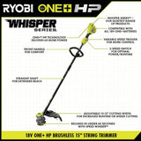 RYOBI ONE+ 18V HP Brushless Whisper Series 20" Battery Self-Propelled Dual Blade Walk Behind Mower/Trimmer/Batteries/Chargers
