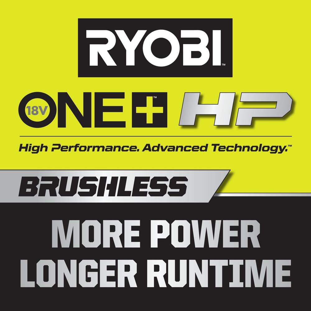 RYOBI ONE+ 18V HP Brushless Whisper Series 20" Battery Self-Propelled Dual Blade Walk Behind Mower/Trimmer/Batteries/Chargers