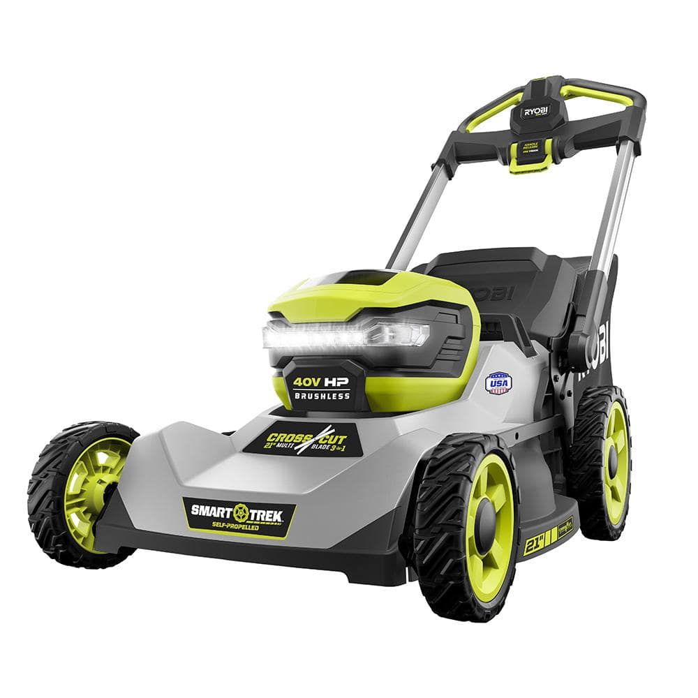 RYOBI 40-Volt HP Brushless 21 in. Cordless Battery Walk Behind Dual-Blade Self-Propelled Mower (Tool Only)