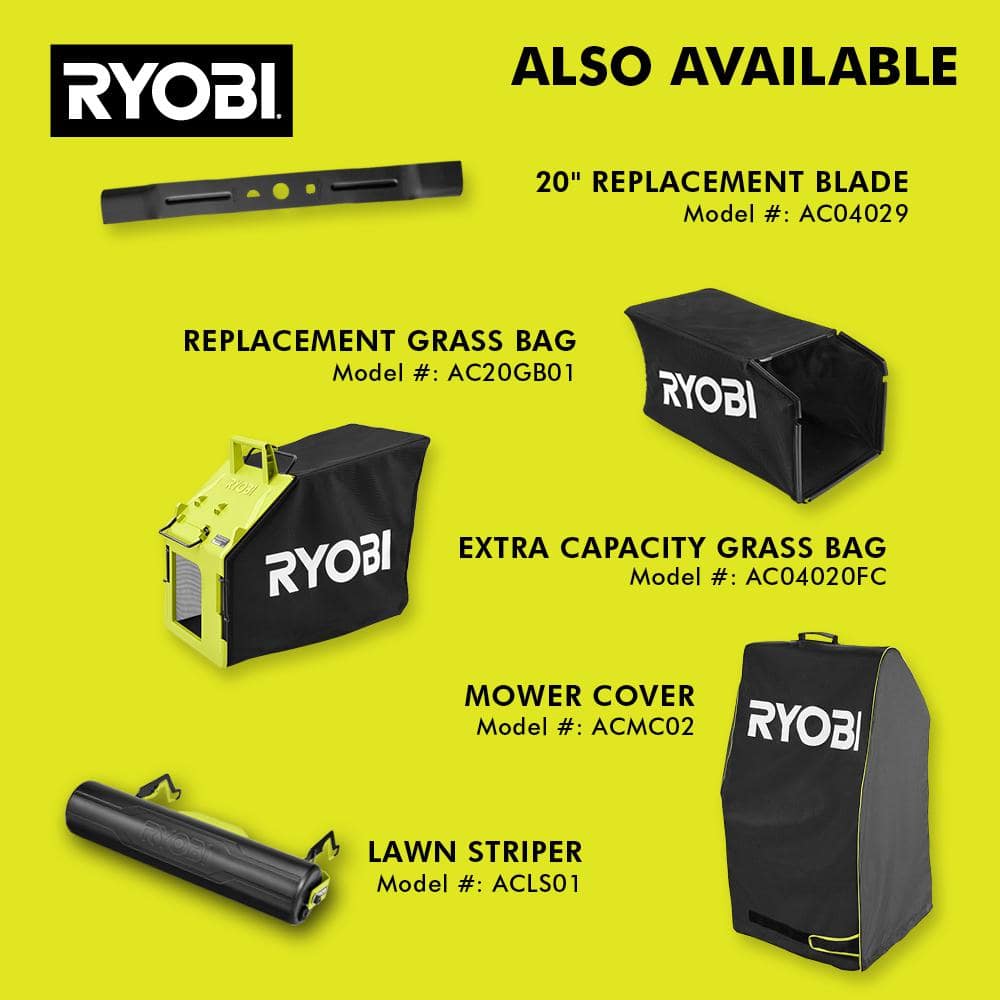 RYOBI 40V HP Brushless 20 in. Cordless Electric Battery Walk Behind Self-Propelled Mower (Tool Only)