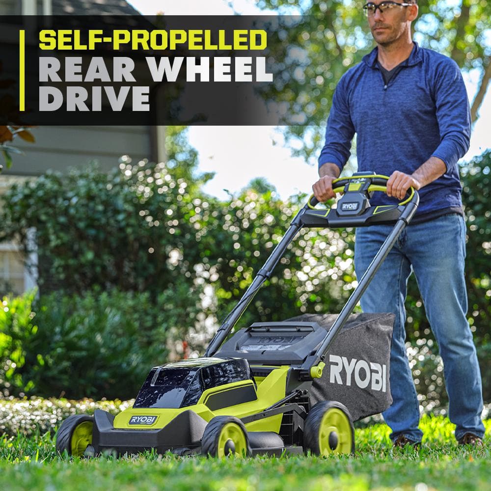 RYOBI 40V HP Brushless 20 in. Cordless Electric Battery Walk Behind Self-Propelled Mower (Tool Only)