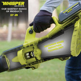RYOBI 40V HP Brushless 21 in. Cordless Battery Walk Behind Self-Propelled Lawn Mower & Blower (2) 6.0 Ah Batteries and Charger