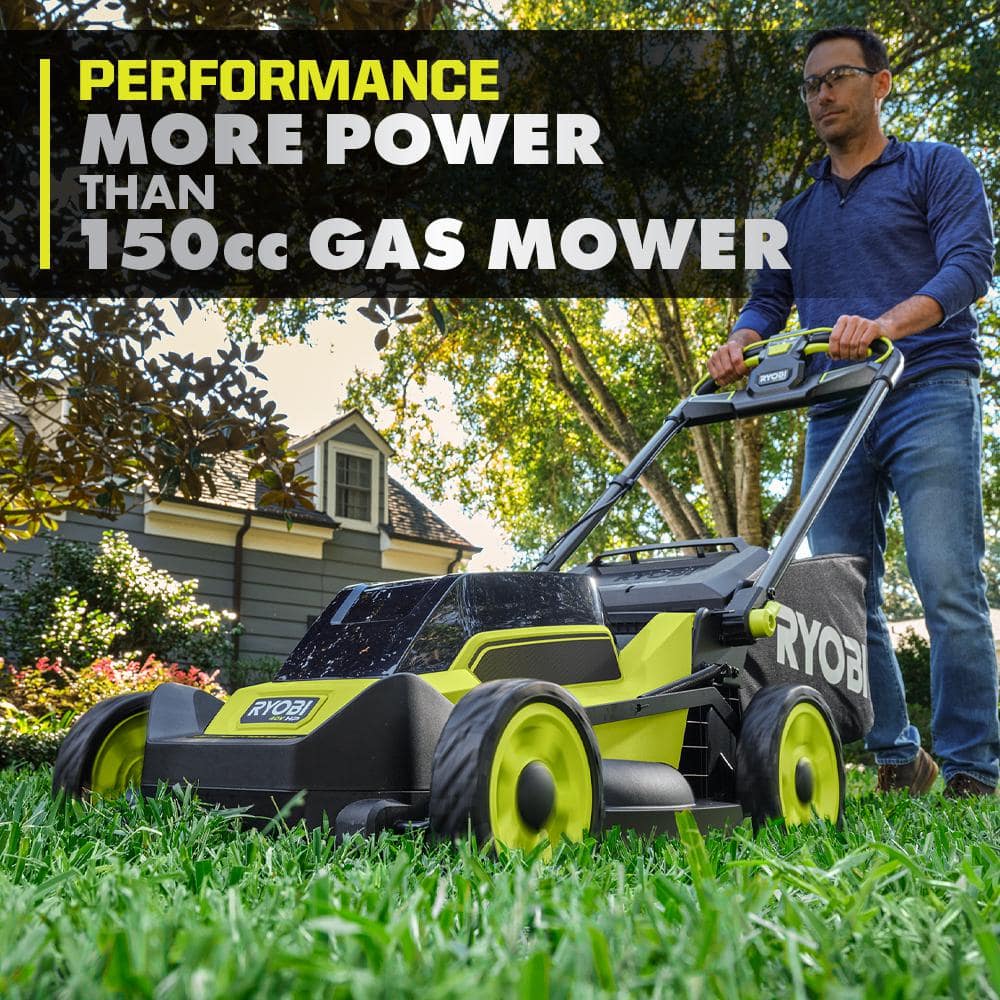 RYOBI 40V HP Brushless 20 in. Cordless Electric Battery Walk Behind Self-Propelled Mower with 6.0 Ah Battery and Charger