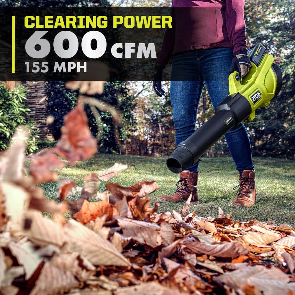 RYOBI 40V HP Brushless 20 in. Cordless Battery Walk Behind Self-Propelled Mower, Trimmer, Blower with Batteries and Chargers