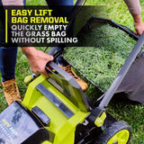 RYOBI 40V HP Brushless 20 in. Cordless Battery Walk Behind Self-Propelled Mower, Trimmer, Blower with Batteries and Chargers