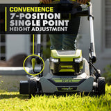 RYOBI 40-Volt HP Brushless Whisper Series 21 in. Walk Behind Self-Propelled All Wheel Drive Mower Trimmer 3 Batteries Chargers