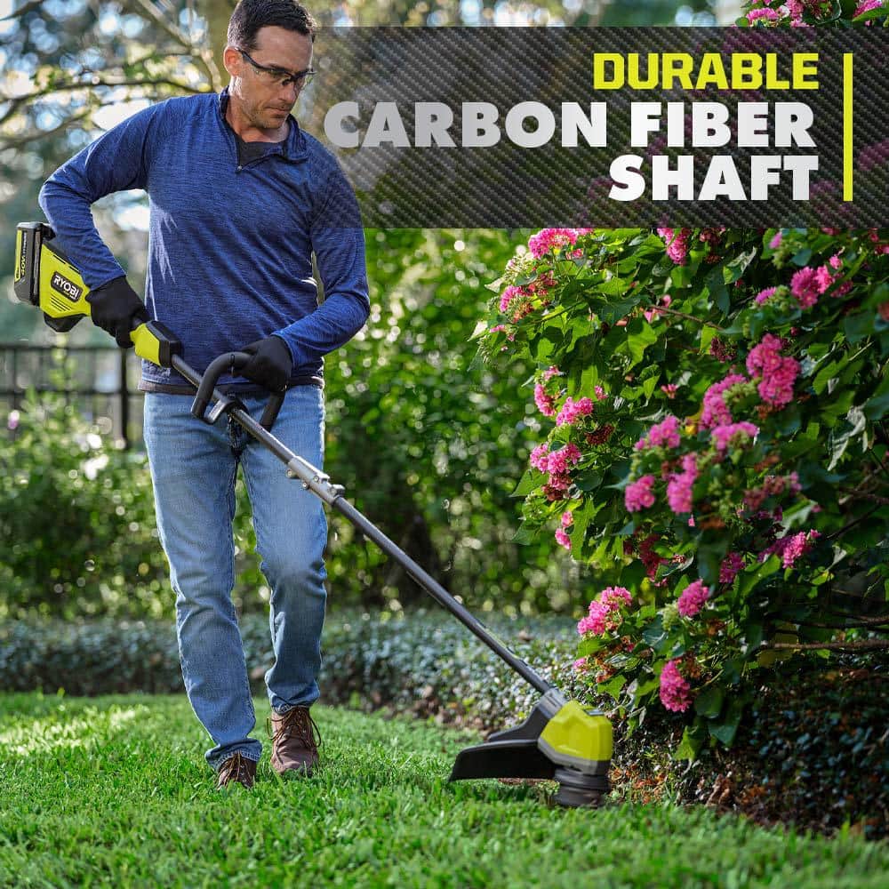 RYOBI 40-Volt HP Brushless Whisper Series 21 in. Walk Behind Self-Propelled All Wheel Drive Mower Trimmer 3 Batteries Chargers