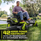 RYOBI 80V HP Brushless 54 in. Battery Electric Cordless Zero Turn Mower & Mulch Kit - 80V Batteries, 40V Batteries