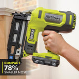 RYOBI ONE+ 18V AirStrike 16-Gauge Straight Finish Nailer (Tool Only) with Sample Nails
