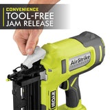 RYOBI ONE+ 18V 16-Gauge Cordless AirStrike Finish Nailer with Cordless Jig Saw (Tools Only)