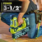 RYOBI ONE+ HP Brushless Cordless 21° Framing Nailer Kit with 4.0 Ah HIGH PERFORMANCE Battery and Charger