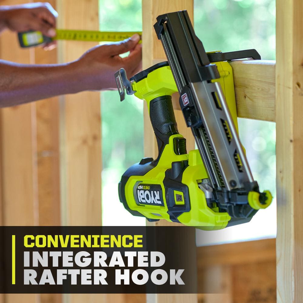 RYOBI ONE+ HP Brushless Cordless 21° Framing Nailer Kit with 4.0 Ah HIGH PERFORMANCE Battery and Charger