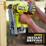 RYOBI ONE+ HP 18V Brushless Cordless 30° Framing Nailer Kit with 4.0 Ah HIGH PERFORMANCE Battery and Charger
