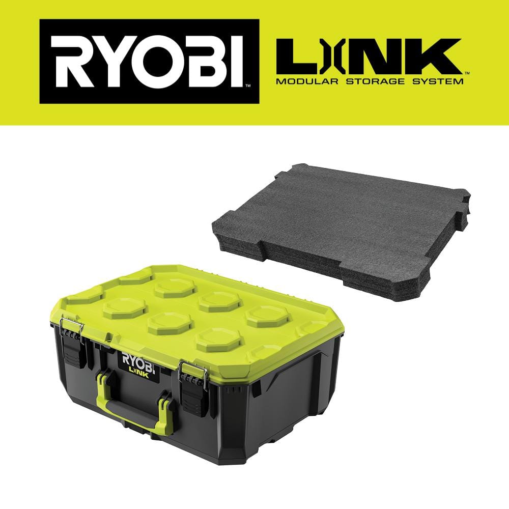 RYOBI LINK Medium Tool Box and Tool Box Foam Insert