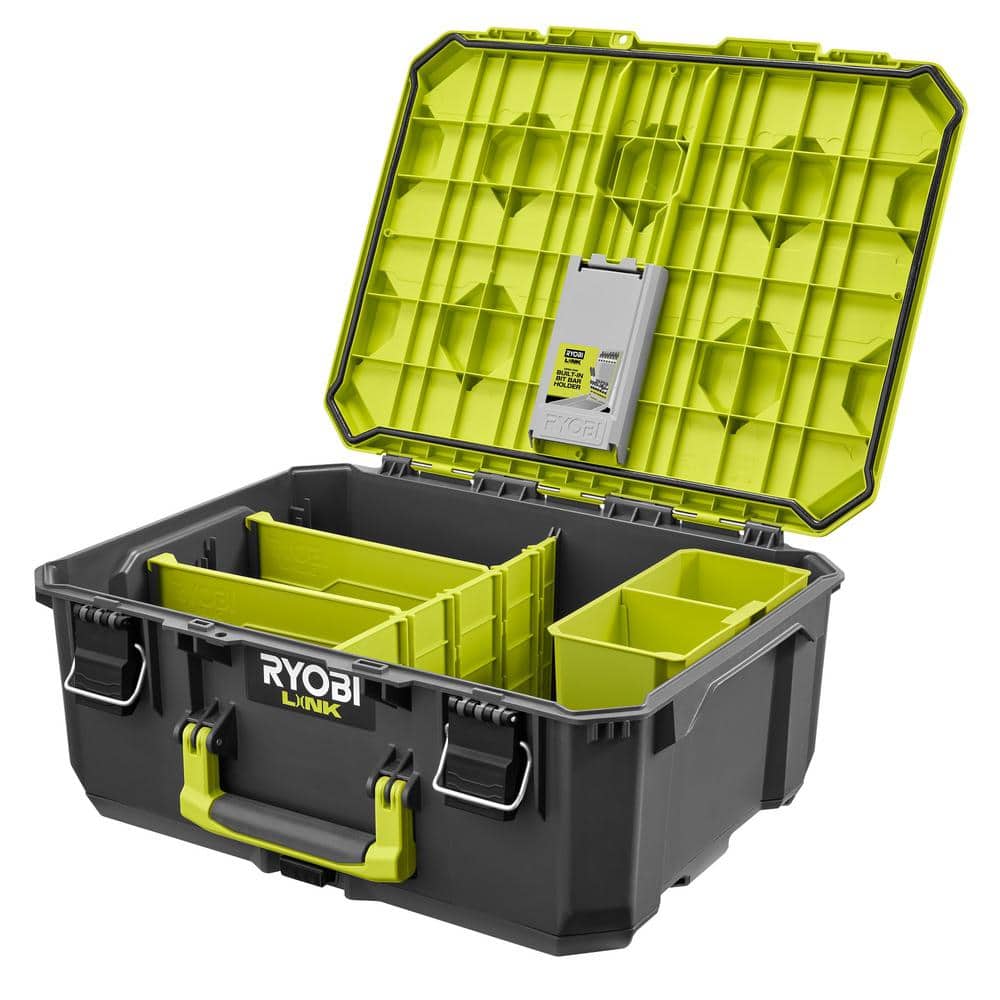 RYOBI LINK Medium Toolbox with LINK Medium Toolbox Dividers