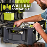 RYOBI LINK Tool Crate with LINK 7-Piece Wall Storage Kit and LINK Wall Rails (2-Pack)