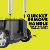 RYOBI LINK Rolling Tool Box and Quick Release Handle Kit