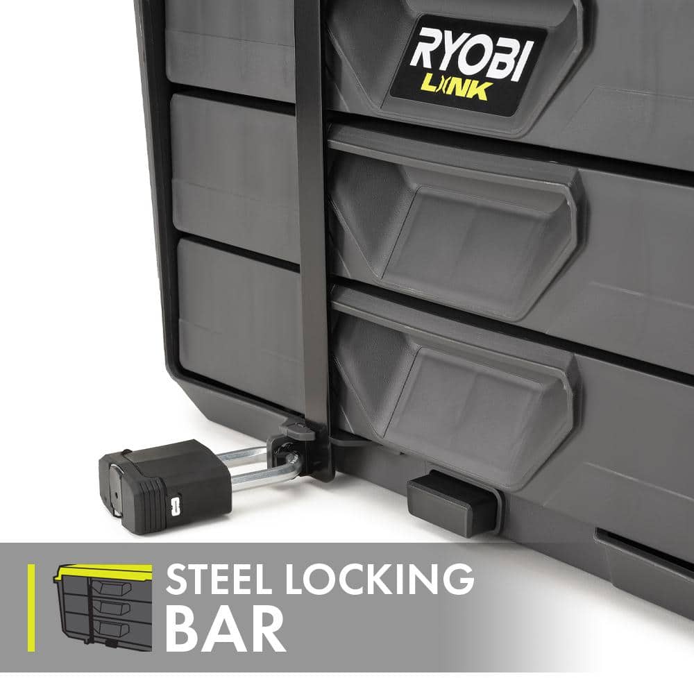 RYOBI LINK 3-Drawer Tool Box with 3-Drawer Divider